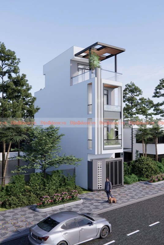Nhà Phố 1 Trệt 3 Lầu - Thiết Kế Hiện Đại, Độc Đáo Và Tiện Nghi